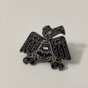 Vintage Crazy Canuck Native Eagle Pin Made in Taiwan